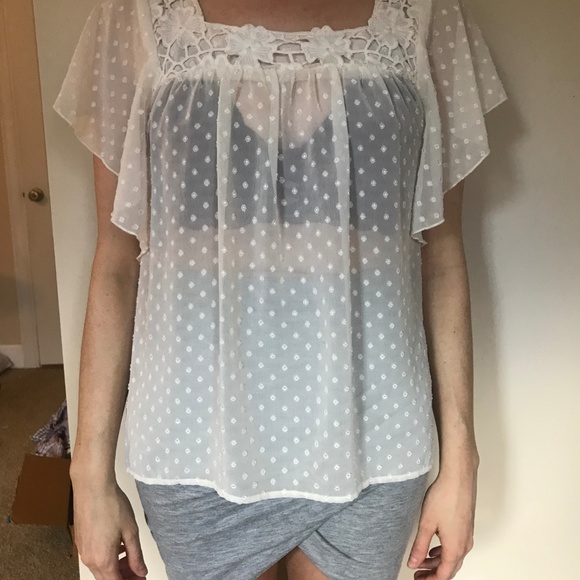 Nordstrom Rack H.I.P. White Blouse - Picture 2 of 4